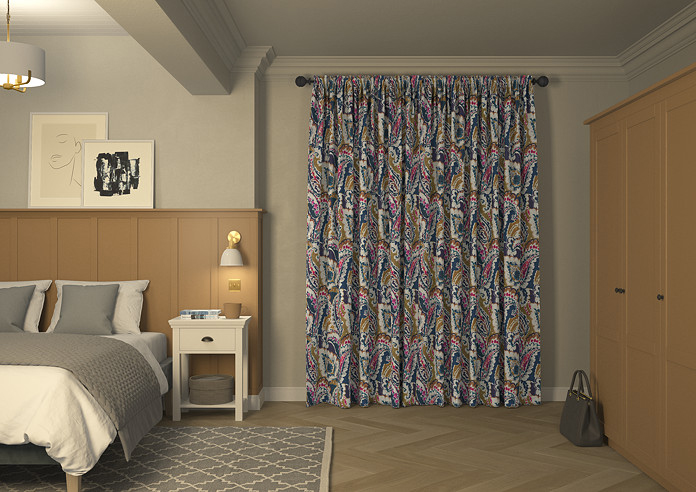 Aretha, Navy - Made to Measure Curtains - Image 7